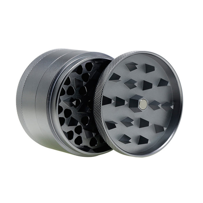 63MM Aluminum Alloy Four-Layer Tine Weed Grinder | Gray Color