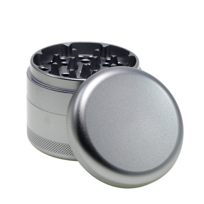 63MM Aluminum Alloy Four-Layer Tine Weed Grinder | Gray Color