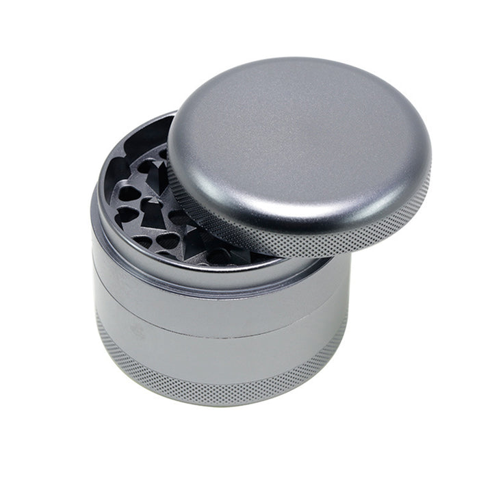 63MM Aluminum Alloy Four-Layer Tine Weed Grinder | Gray Color