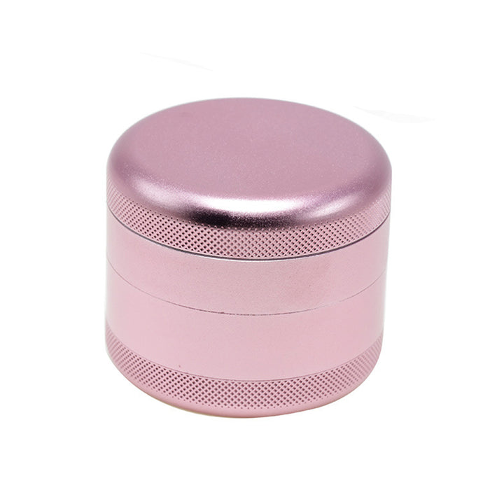 63MM Aluminum Alloy Four-Layer Tine Weed Grinder | Pink Color