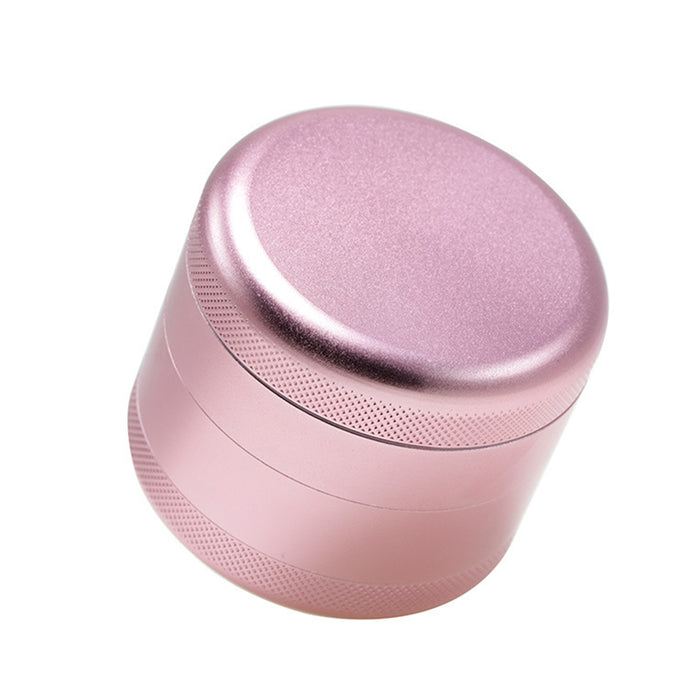 63MM Aluminum Alloy Four-Layer Tine Weed Grinder | Pink Color