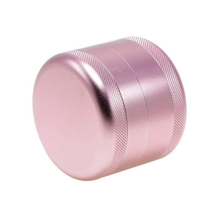 63MM Aluminum Alloy Four-Layer Tine Weed Grinder | Pink Color
