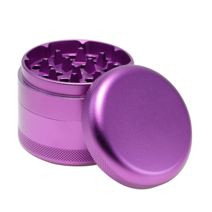 63MM Aluminum Alloy Four-Layer Tine Weed Grinder | Purple Color