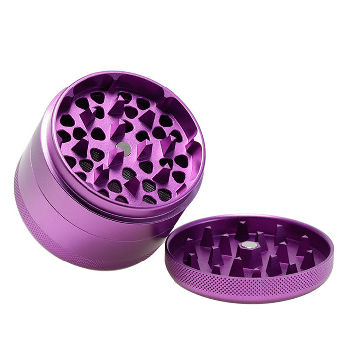 63MM Aluminum Alloy Four-Layer Tine Weed Grinder | Purple Color