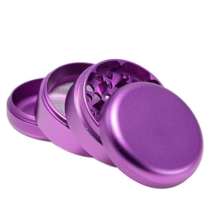 63MM Aluminum Alloy Four-Layer Tine Weed Grinder | Purple Color