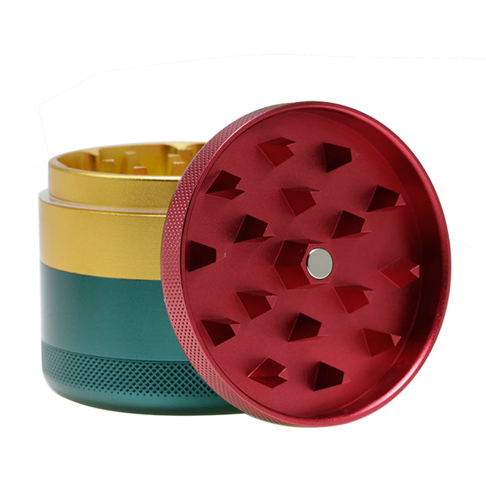 63MM Aluminum Alloy Four-Layer Tine Weed Grinder | Spell Color