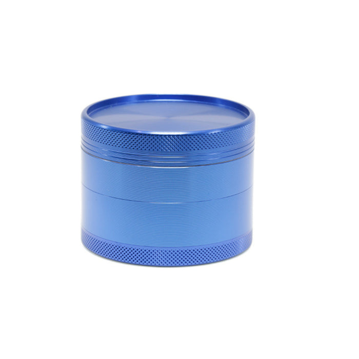 63MM Aluminum Alloy Four-Layer Upper Cover Concave Smoke Grinder-Blue