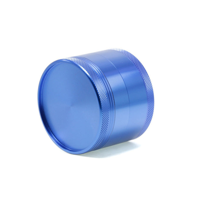 63MM Aluminum Alloy Four-Layer Upper Cover Concave Smoke Grinder-Blue