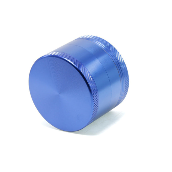 63MM Aluminum Alloy Four-Layer Upper Cover Concave Smoke Grinder-Blue