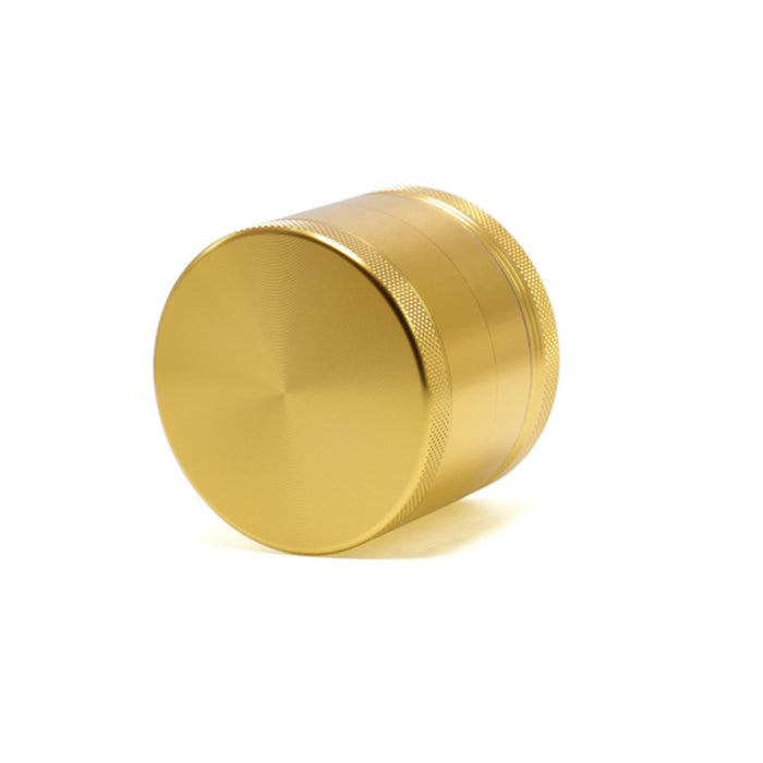 63MM Aluminum Alloy Four-Layer Upper Cover Concave Smoke Grinder-Gold