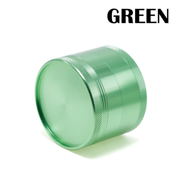 63MM Aluminum Alloy Four-Layer Upper Cover Concave Smoke Grinder-Green