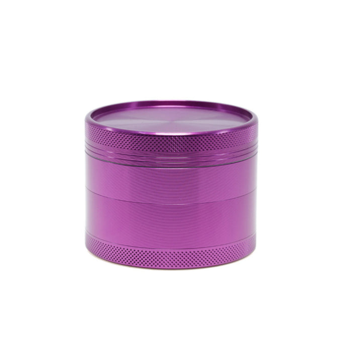 63MM Aluminum Alloy Four-Layer Upper Cover Concave Smoke Grinder-Purple