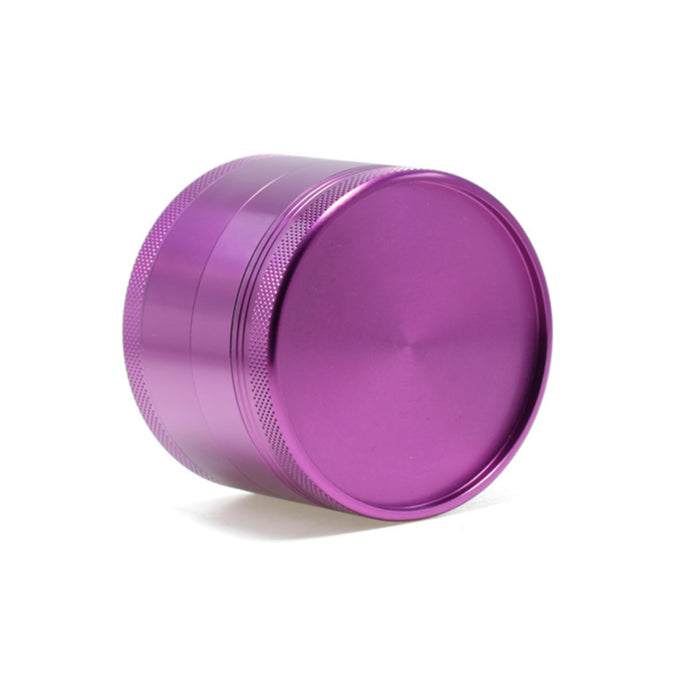 63MM Aluminum Alloy Four-Layer Upper Cover Concave Smoke Grinder-Purple