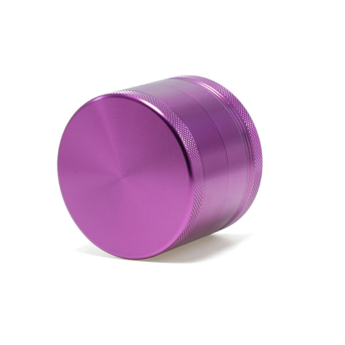 63MM Aluminum Alloy Four-Layer Upper Cover Concave Smoke Grinder-Purple