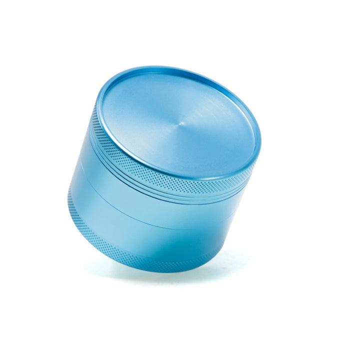 63MM Aluminum Alloy Four-Layer Upper Cover Concave Smoke Grinder-Sky-Blue