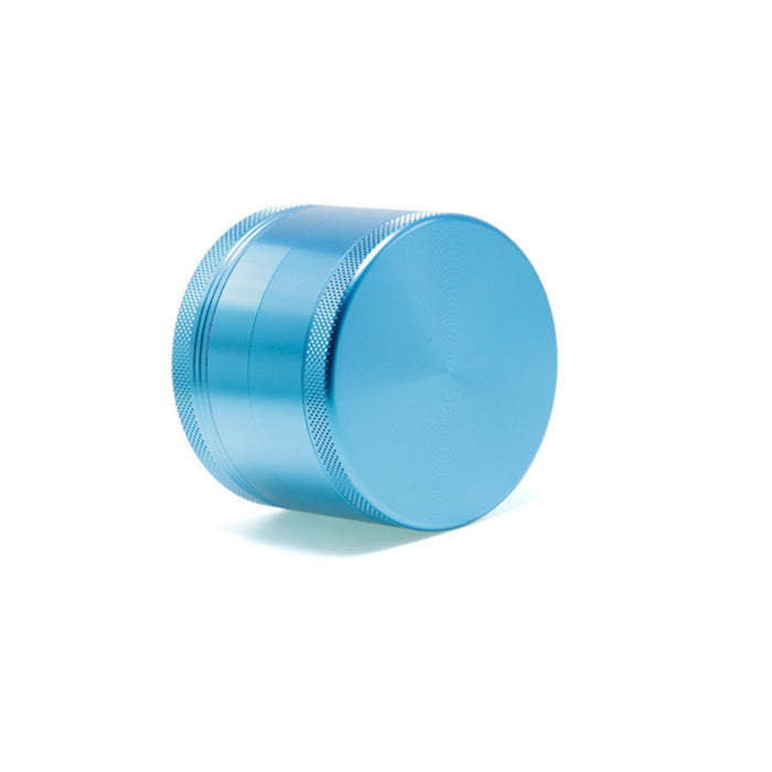 63MM Aluminum Alloy Four-Layer Upper Cover Concave Smoke Grinder-Sky-Blue