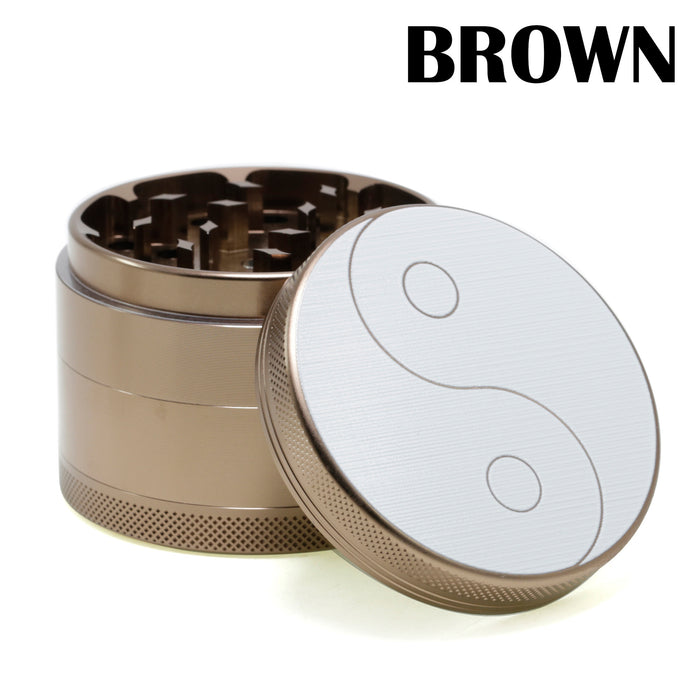 63MM Aluminum Alloy Four-layer Weed Grinder-Brown Color