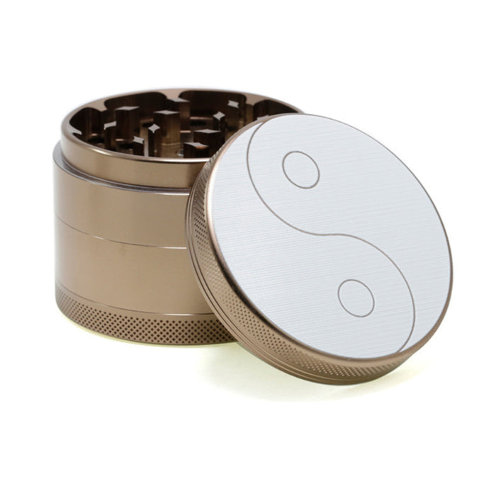 63MM Aluminum Alloy Four-layer Weed Grinder-Brown Color