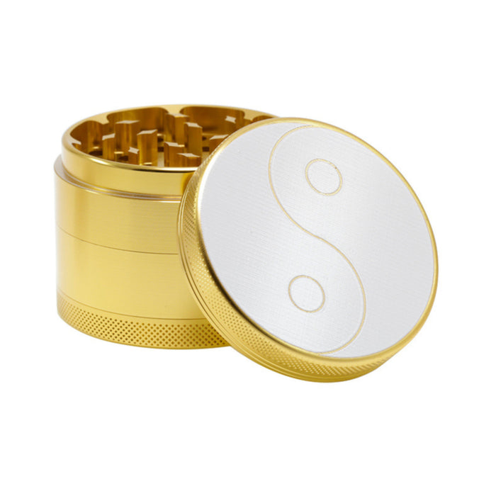 63MM Aluminum Alloy Four-layer Weed Grinder-Golden Color