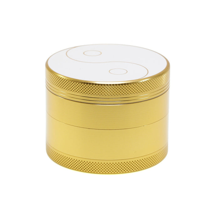 63MM Aluminum Alloy Four-layer Weed Grinder-Golden Color