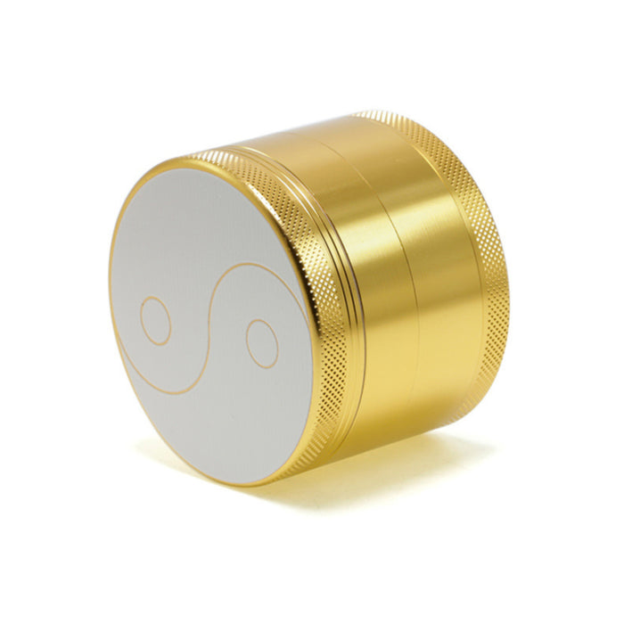 63MM Aluminum Alloy Four-layer Weed Grinder-Golden Color