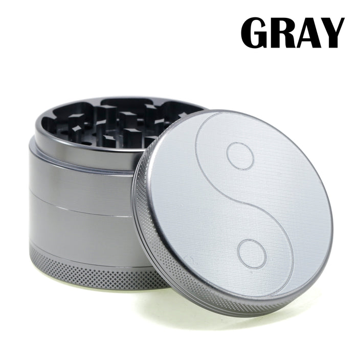 63MM Aluminum Alloy Four-layer Weed Grinder-Gray Color
