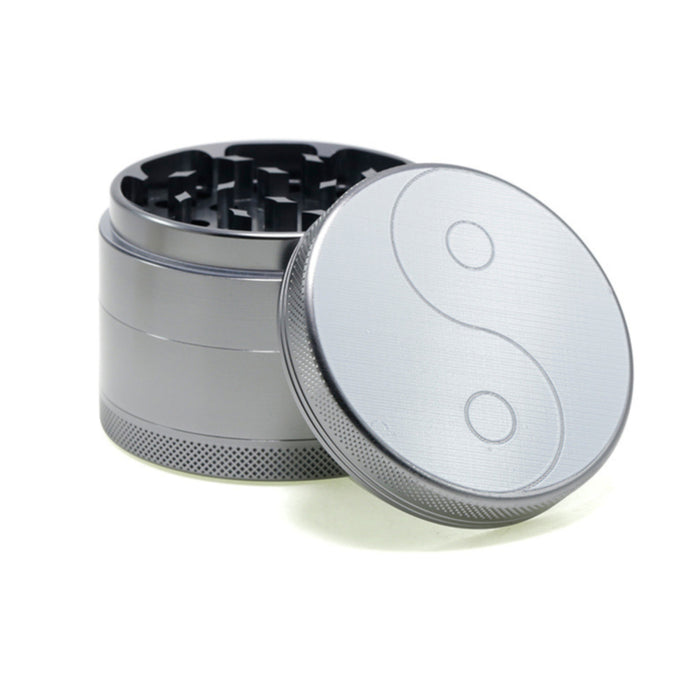 63MM Aluminum Alloy Four-layer Weed Grinder-Gray Color