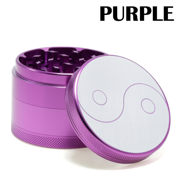 63MM Aluminum Alloy Four-layer Weed Grinder-Purple Color