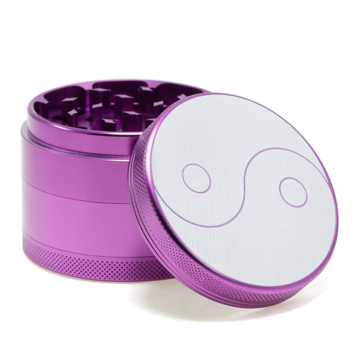 63MM Aluminum Alloy Four-layer Weed Grinder-Purple Color
