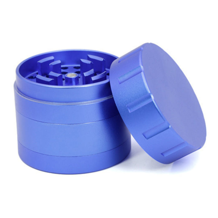 63MM Aluminum Alloy Signal Type Tooth Upper Cover Grinder-Blue Color