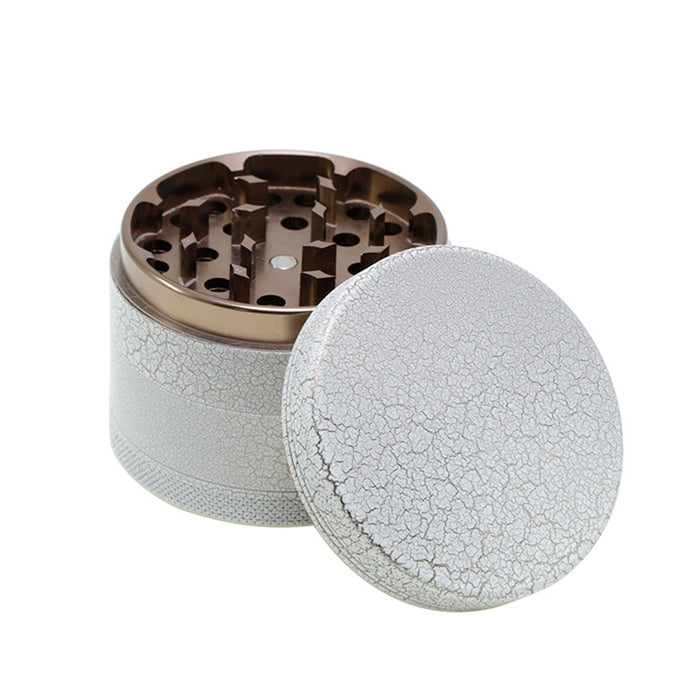 63MM Crack-Shaped Package Flower Aluminum Alloy Smoke Grinder