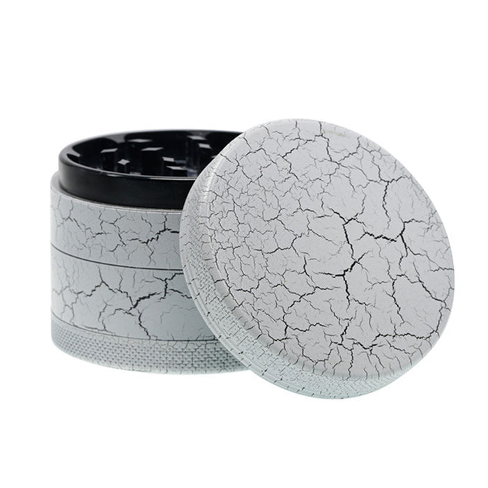 63MM Crack-Shaped Package Flower Aluminum Alloy Smoke Grinder