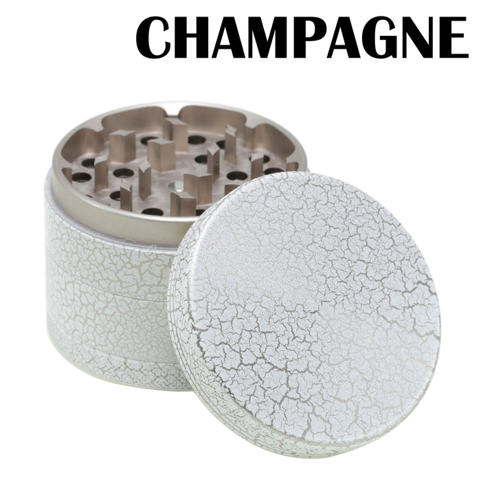 63MM Crack-Shaped Package Flower Aluminum Alloy Smoke Grinder
