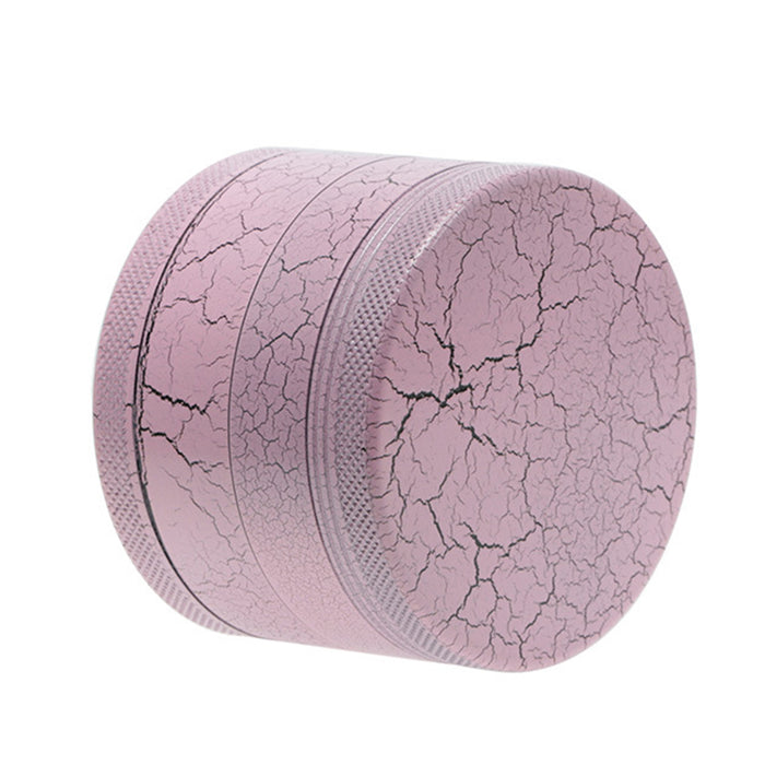 63MM Crack-Shaped Package Flower Aluminum Alloy Smoke Grinder