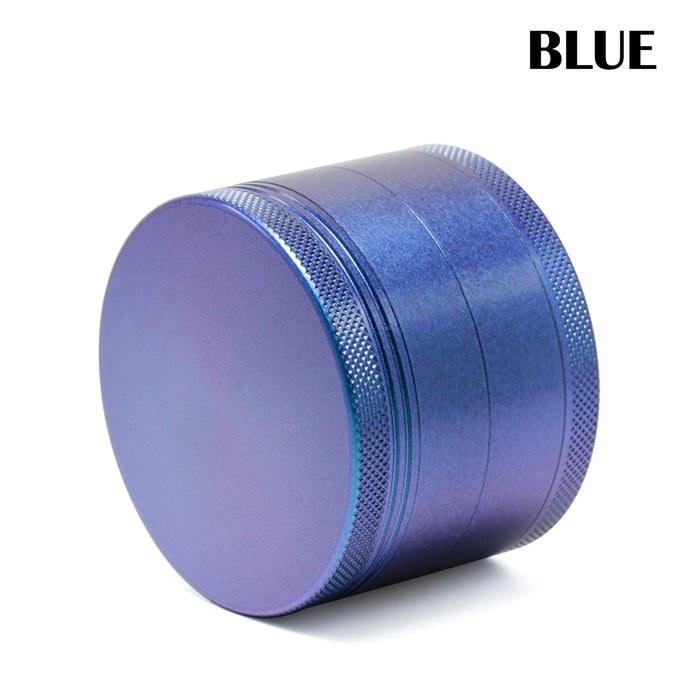 63MM Four-Layer Aluminum Alloy Blue Color Smoke Grinder