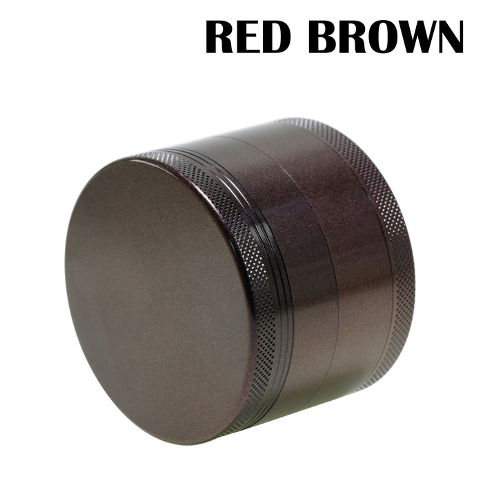 63MM Four-Layer Aluminum Alloy Red-Brown Color Smoke Grinder