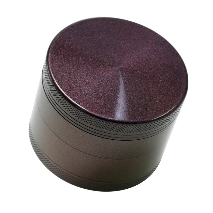 63MM Four-Layer Aluminum Alloy Red-Brown Color Smoke Grinder
