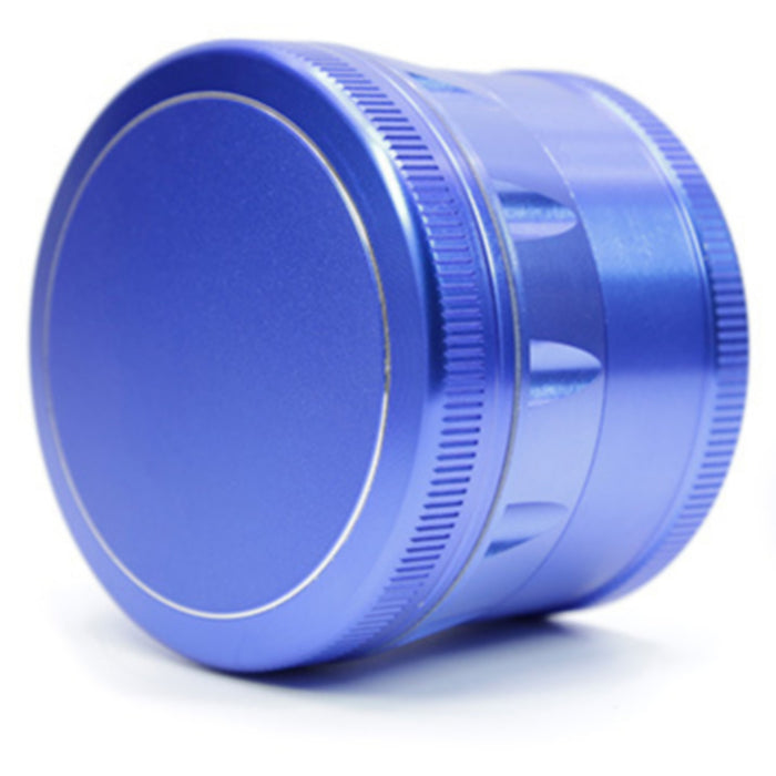 63MM Four-Layer Aluminum Alloy Chamfering Herb Grinder-Blue