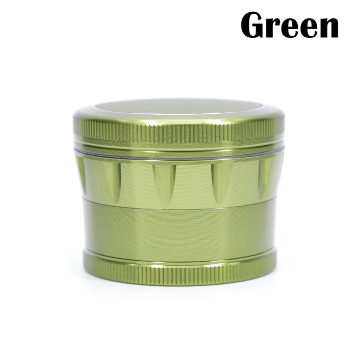 63MM Four-Layer Aluminum Alloy Chamfering Herb Grinder-Green