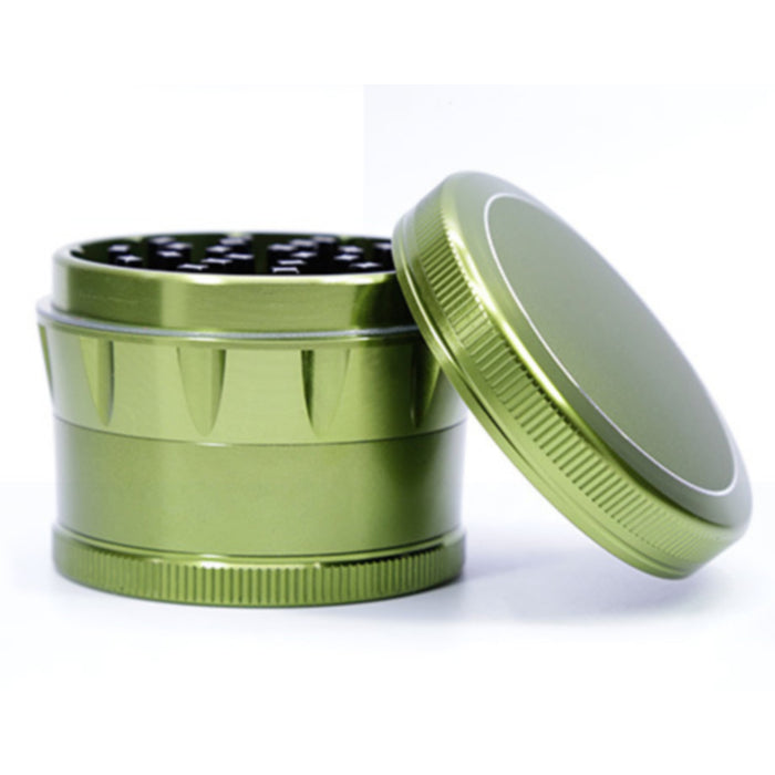 63MM Four-Layer Aluminum Alloy Chamfering Herb Grinder-Green
