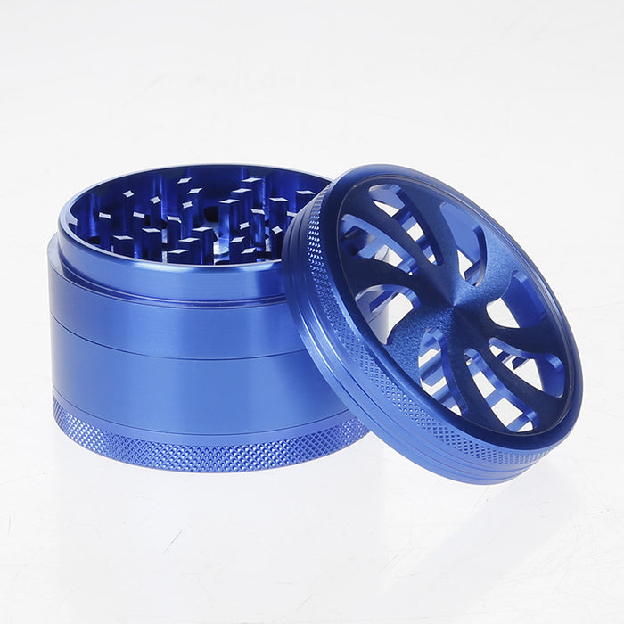 63MM Four-Layer Aluminum Alloy Herb Grinder-Blue