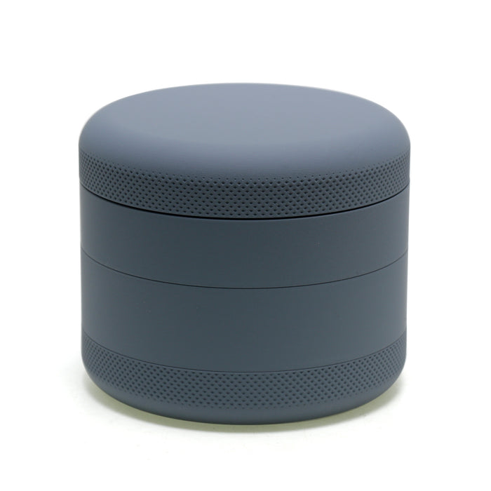 63MM Four-Layer Rubber Paint Model Inside Aluminum Alloy Herb Grinder-Gray