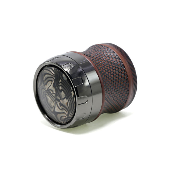 63MM Four-Layer Top Cover Fun Rotating Design Zinc Alloy Plastic Chamfering Smoke Grinder