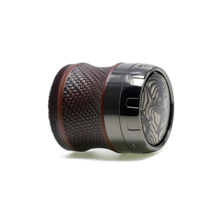 63MM Four-Layer Top Cover Fun Rotating Design Zinc Alloy Plastic Chamfering Smoke Grinder