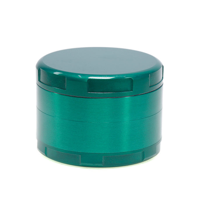 63MM Four-Layer Zinc Alloy Flat Chamfer Smoke Grinder-Green