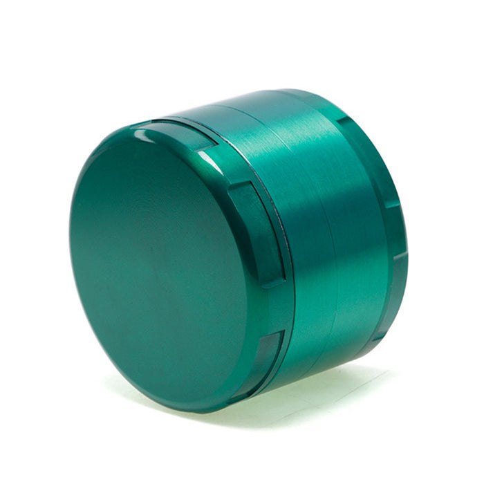 63MM Four-Layer Zinc Alloy Flat Chamfer Smoke Grinder-Green
