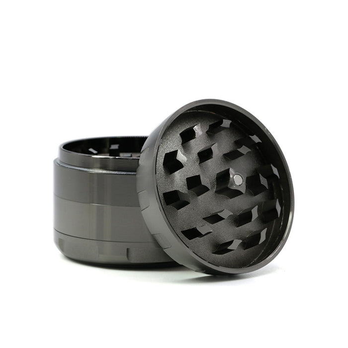 63MM Four-layer Zinc Alloy Turbine Chamfering Smoke Grinder-Gun Black