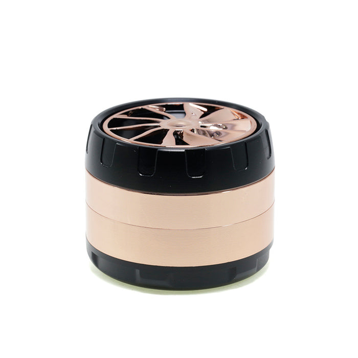 63MM Four-layer Zinc Alloy Turbine Chamfering Smoke Grinder-Spell