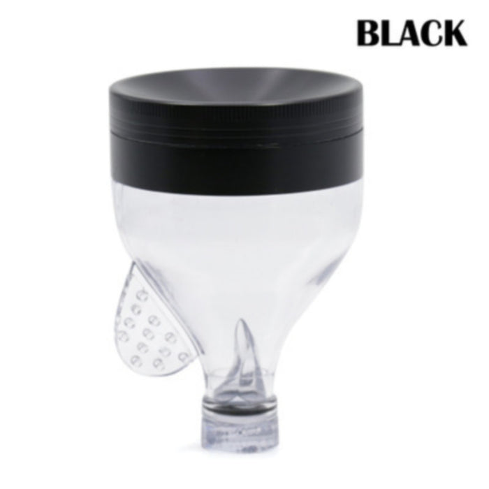 63MM Three-Layer Zinc Alloy Concave Funnel Smoke Grinder Mix Color