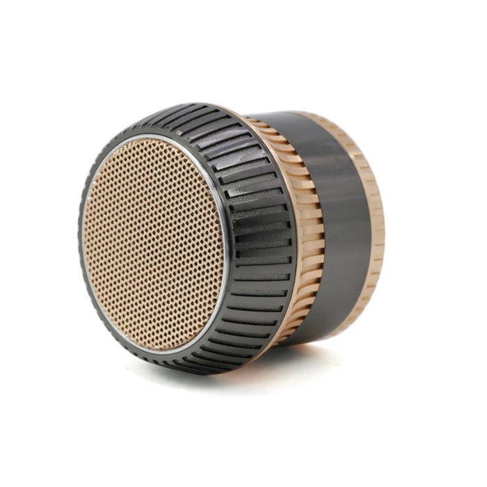 63MM Zinc Alloy 4 Part Vertical Stripe Lace Skirt Herb Grinder-Gunblack-Rosegold